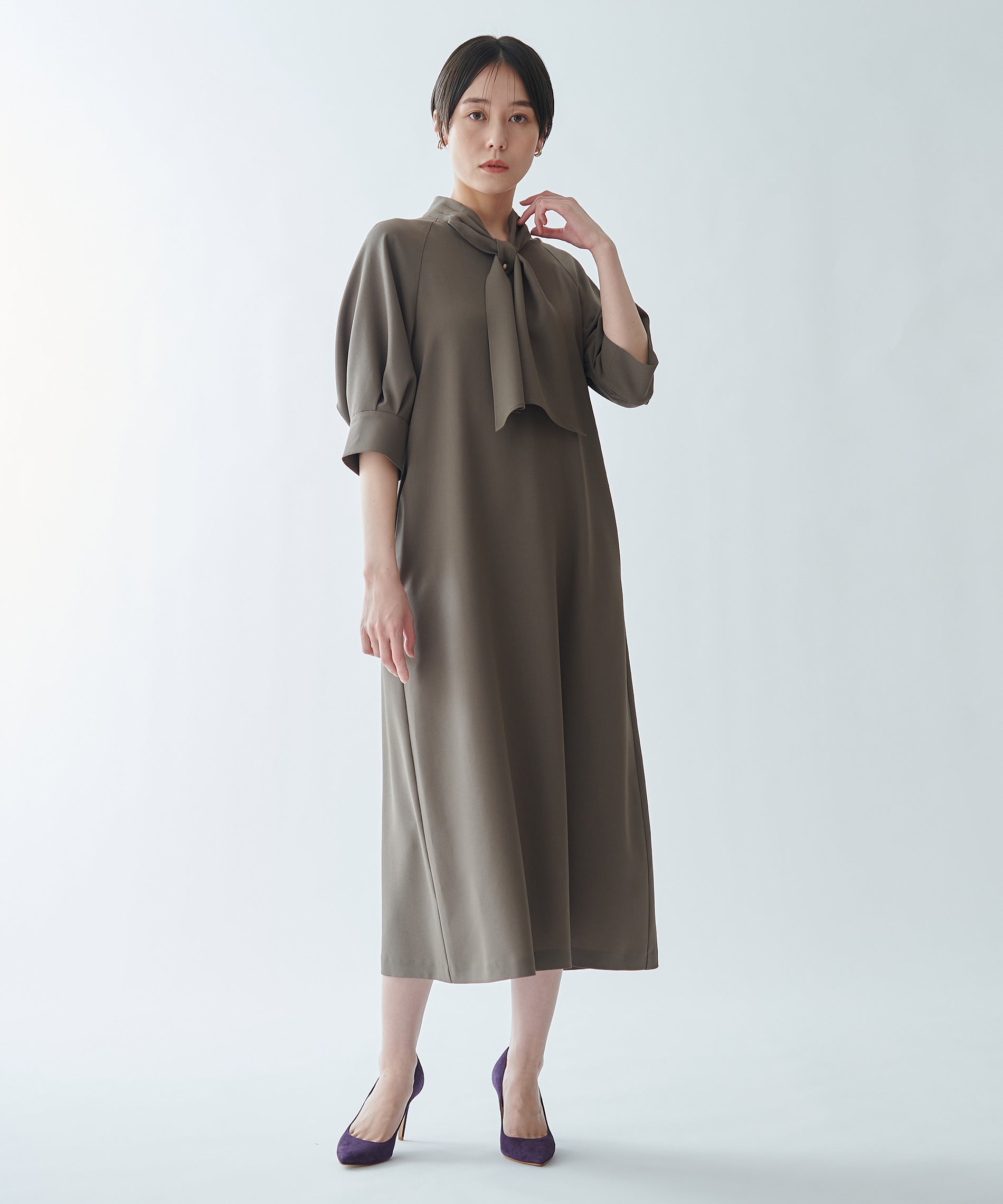 ボウタイシャツワンピース – FACE SANS FARD