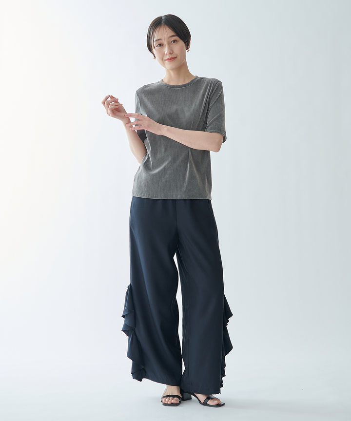 フリルワイドパンツ