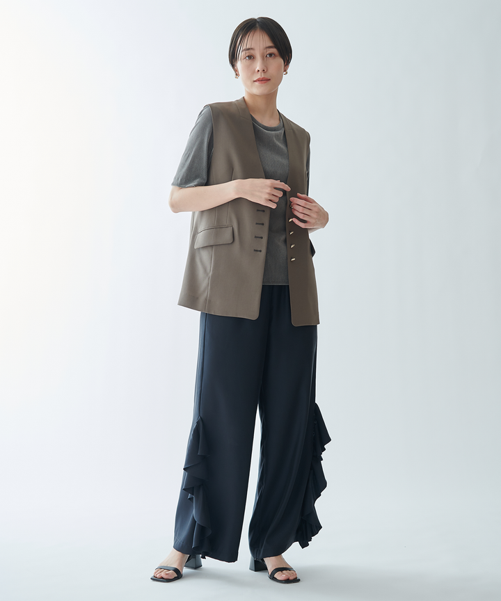フリルワイドパンツ