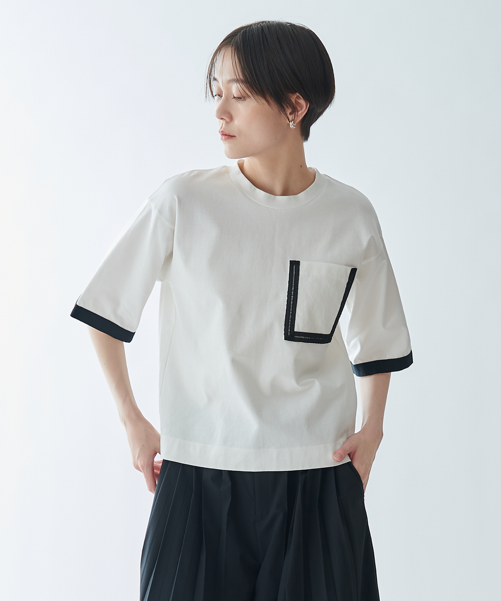 モデル H：166cm / 38 / オフホワイト