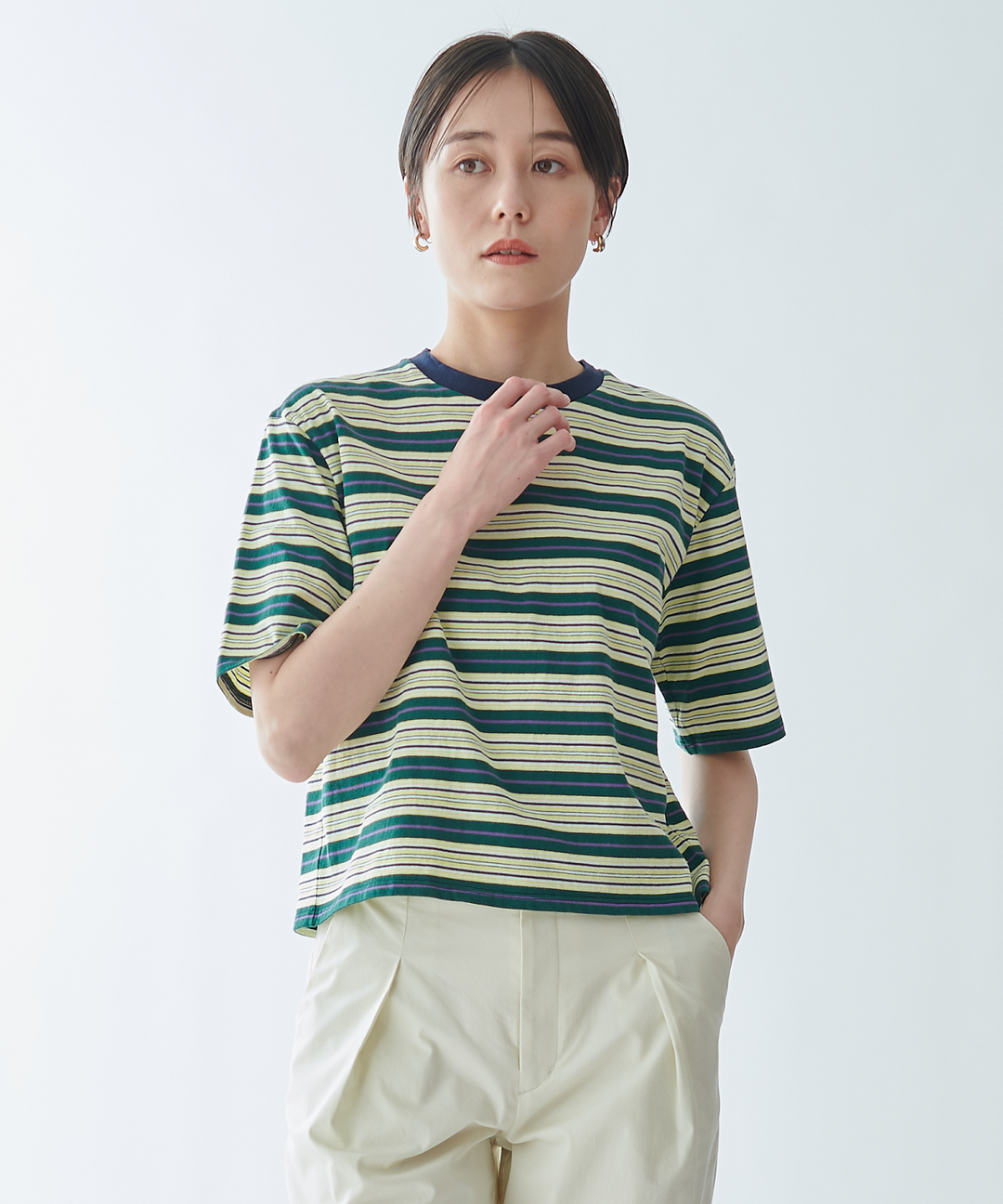 モデル H：166cm / 38 / グリーン系