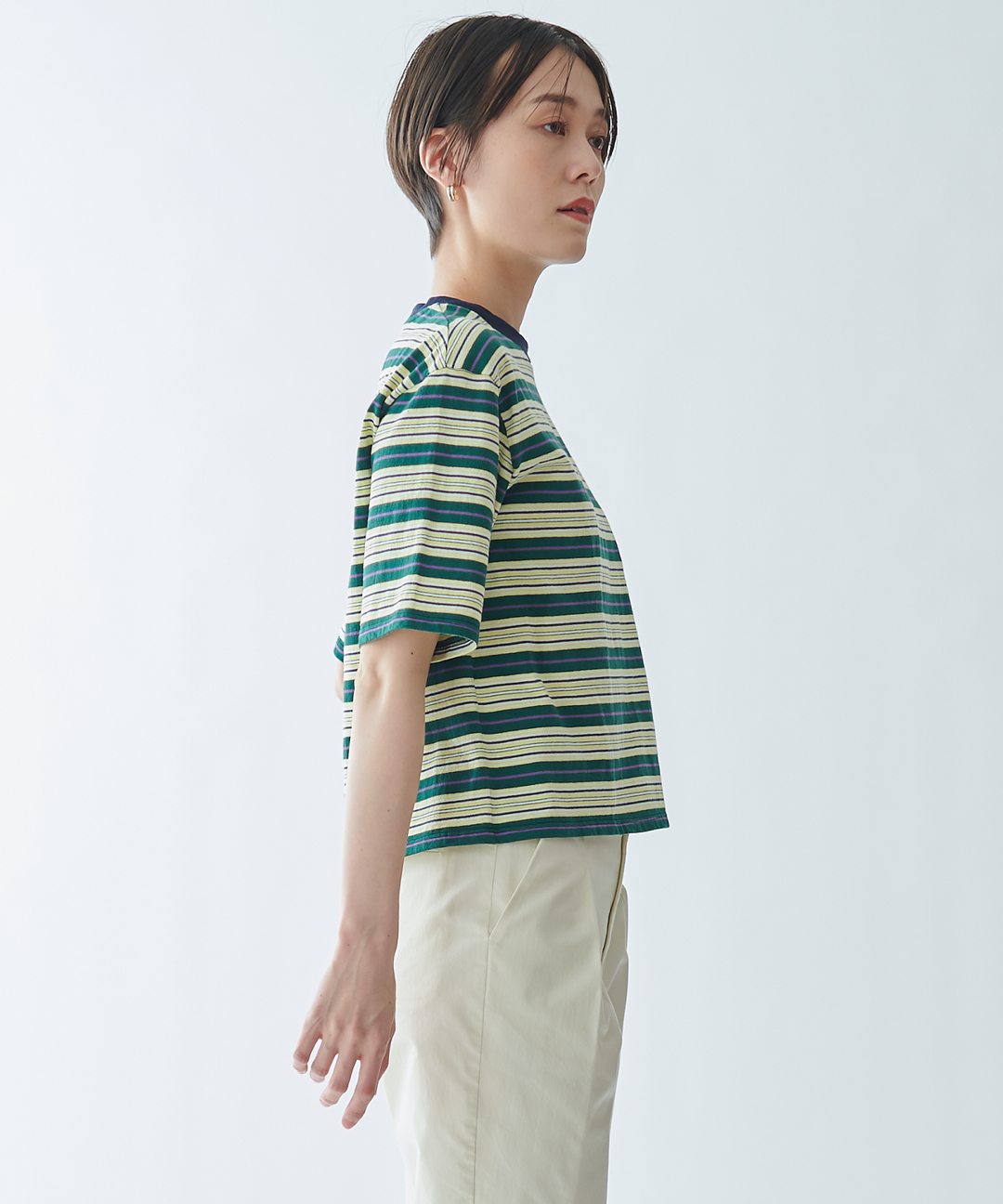 マルチボーダーTシャツ