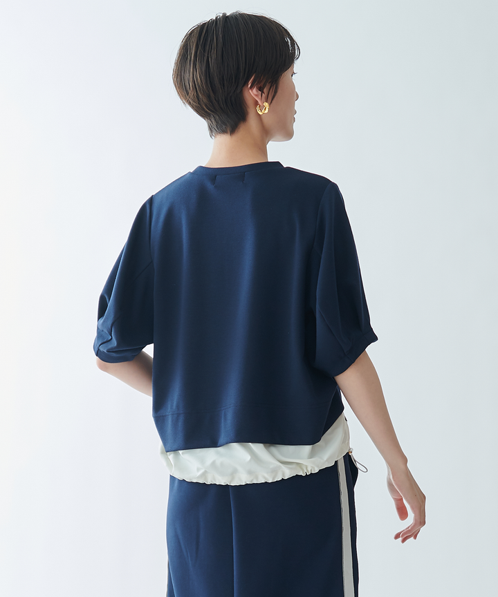 ラインデザインレイヤードトップス