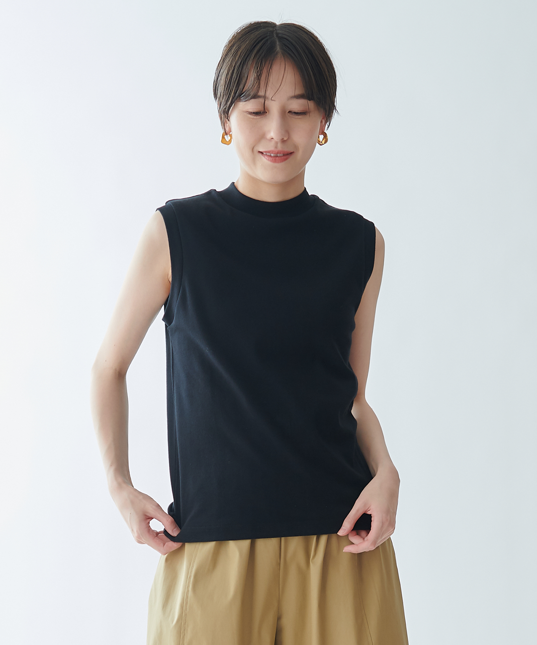 【25SS NEW】SPORTMAX_women/ フリンジ付きノースリーブトップス ハイネックノースリーブトップス – FACE SANS FARD