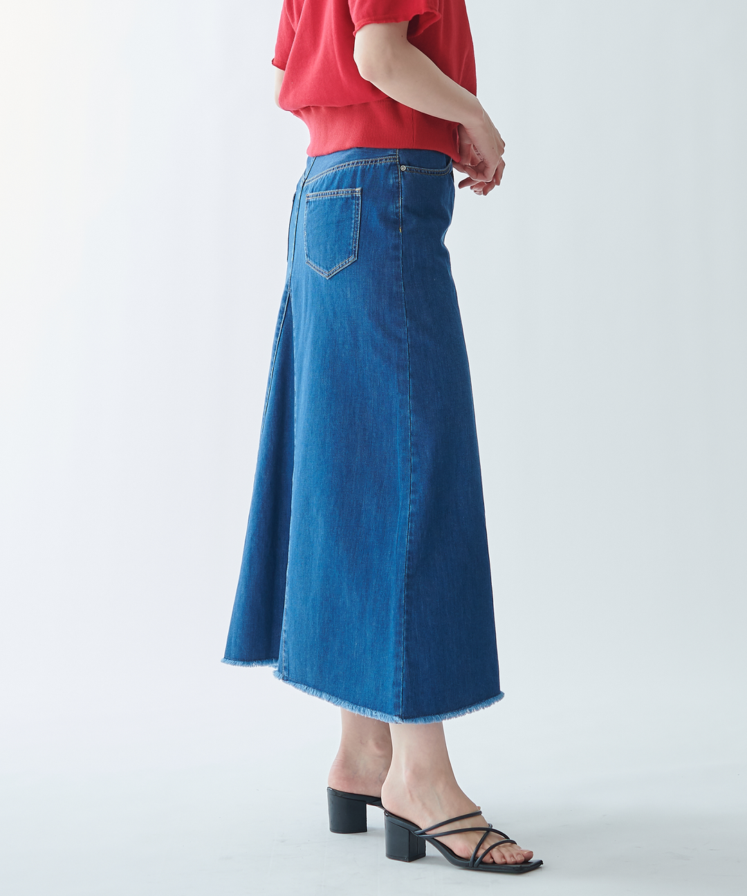 Aラインデニムスカート – FACE SANS FARD Aラインデニムスカート – FACE SANS FARD