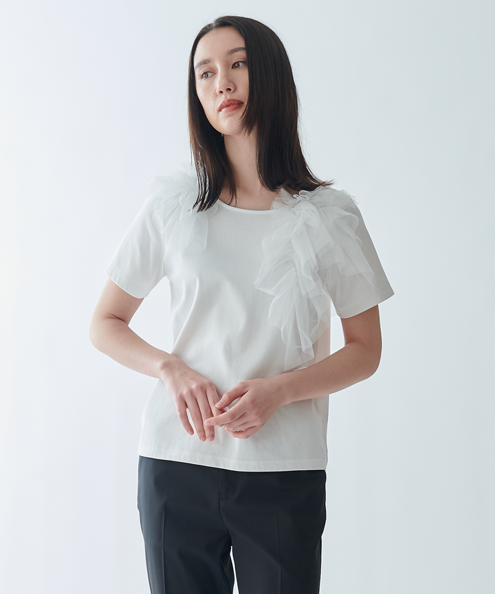 チュールパーツTシャツ