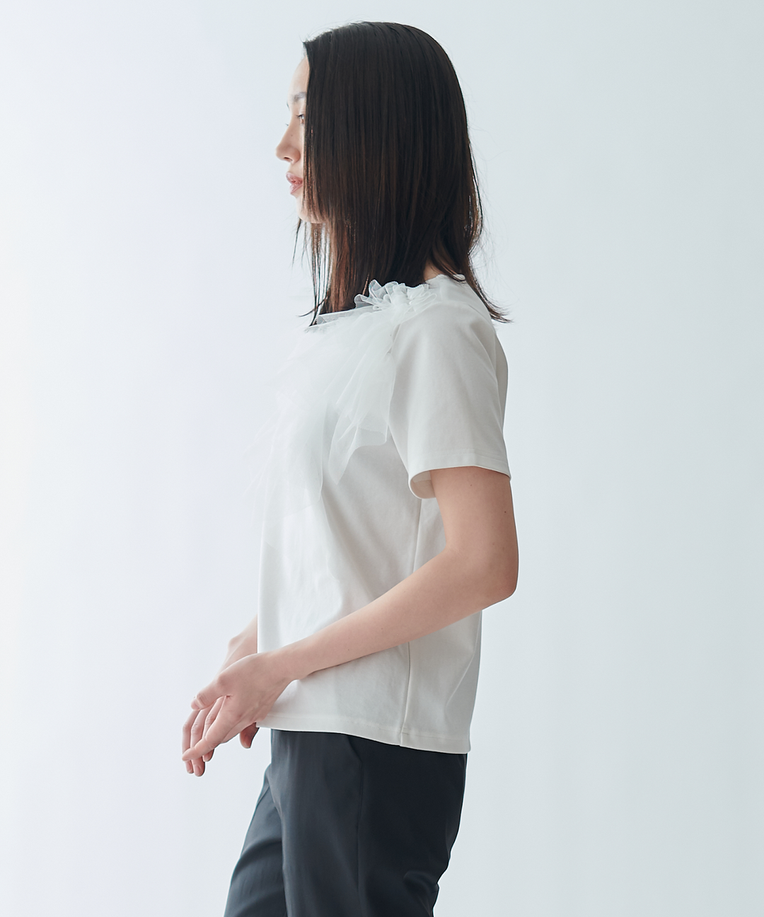 チュールパーツTシャツ