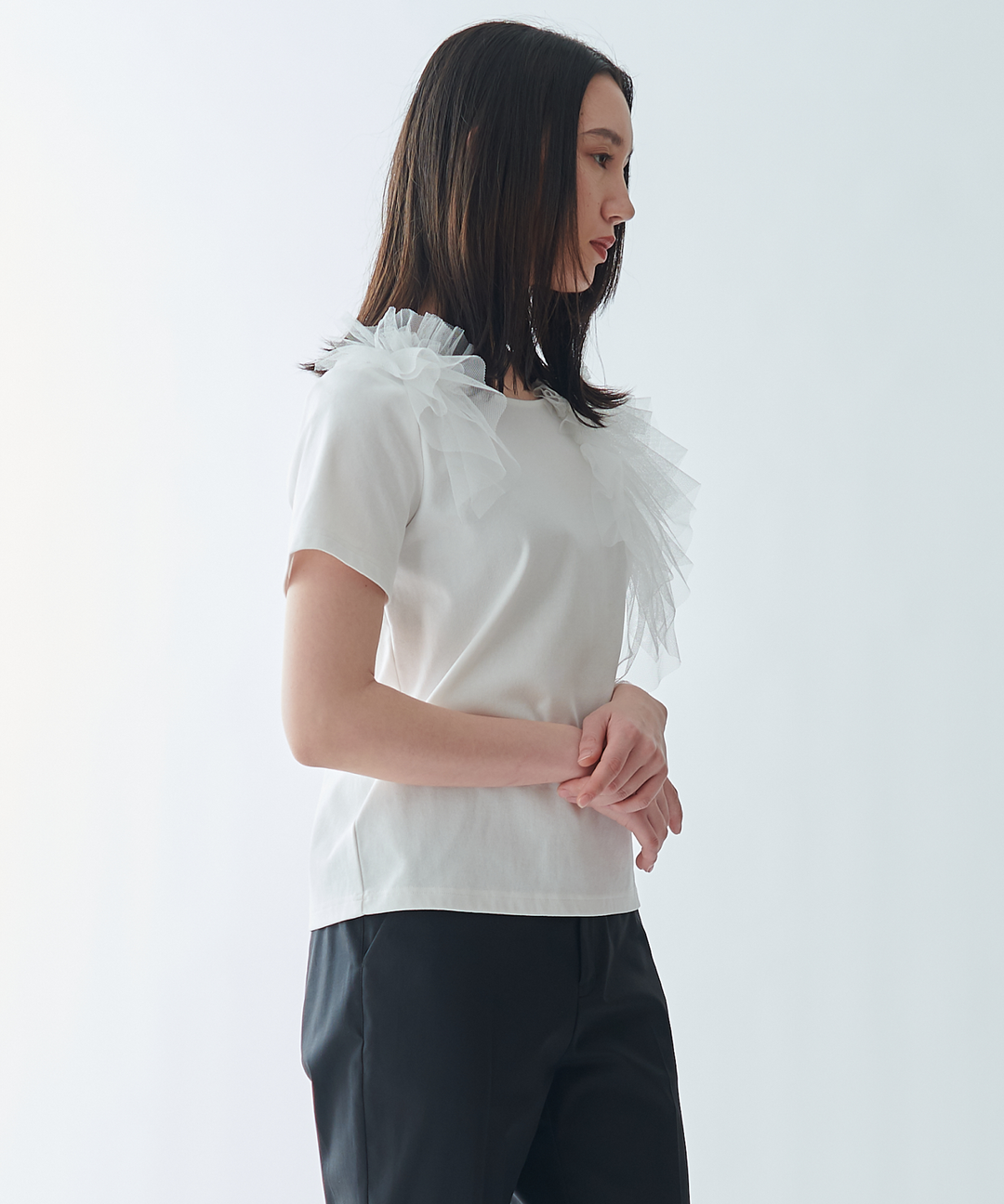 チュールパーツTシャツ