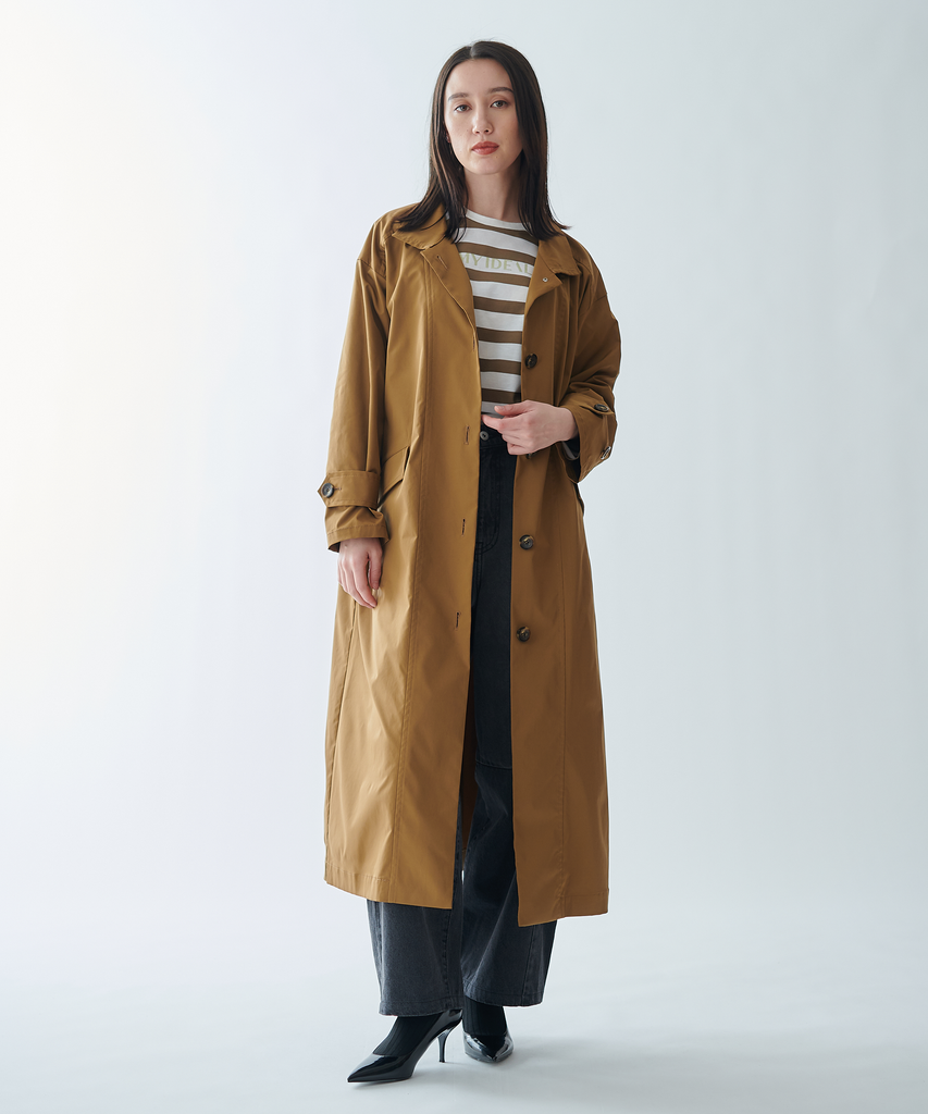 スタンドカラーロングコート – FACE SANS FARD