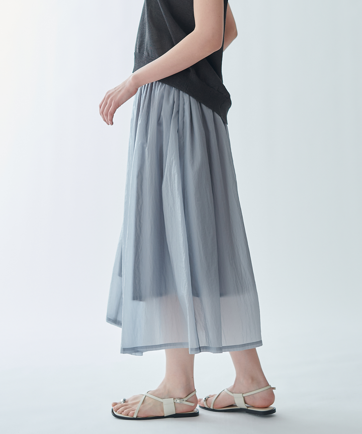 シースルータフタスカート