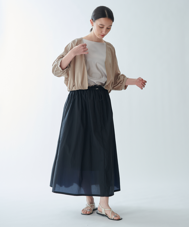 シースルータフタスカート