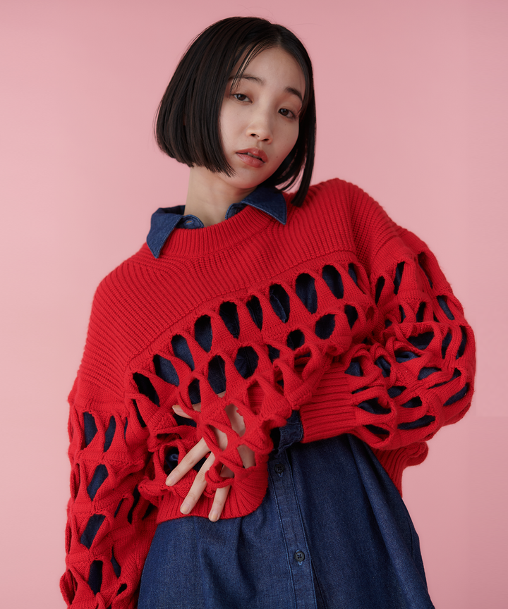 モデル H：165cm / 38 / レッド