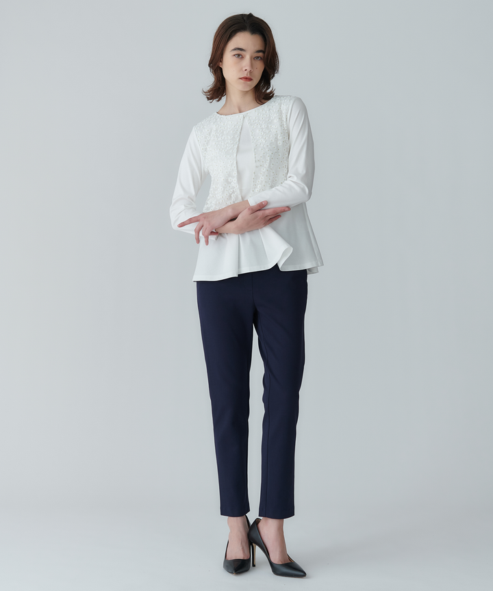 バックスリットパールパンツ