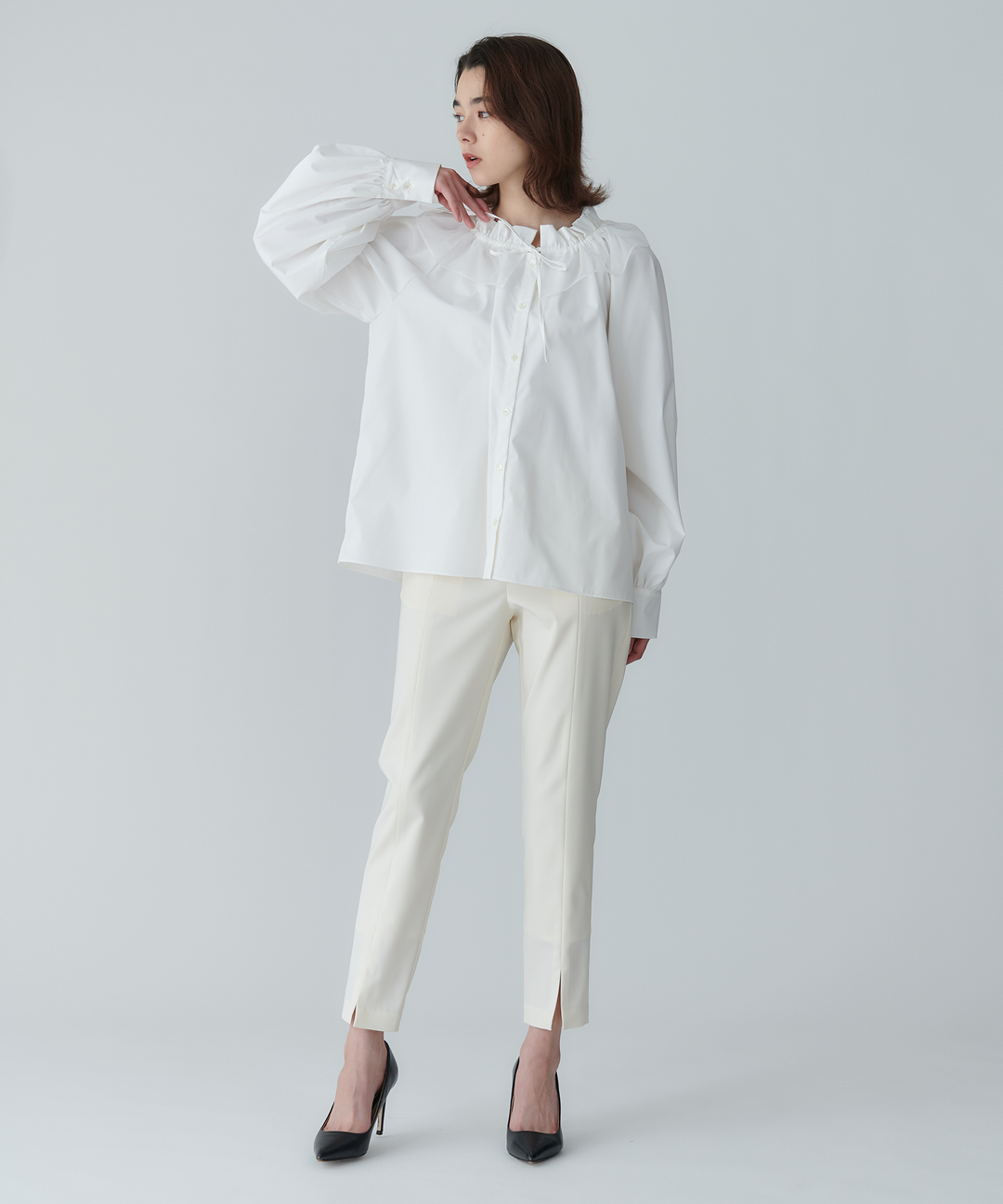 フロントスリット テーパードパンツ – FACE SANS FARD フロントスリット テーパードパンツ – FACE SANS FARD