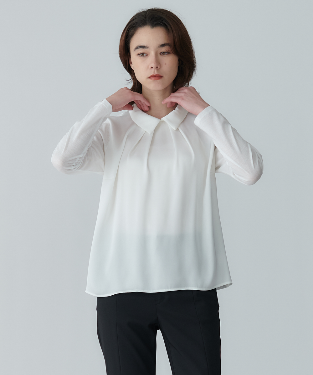 モデル H：172cm / 38 / オフホワイト