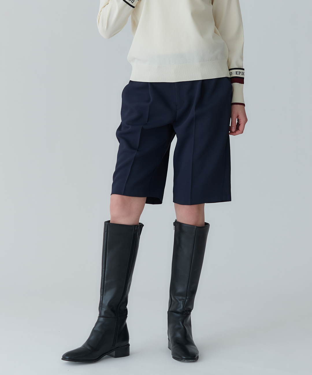 ワンタックセンタープレスショートパンツ – FACE SANS FARD ワンタックセンタープレスショートパンツ – FACE SANS FARD
