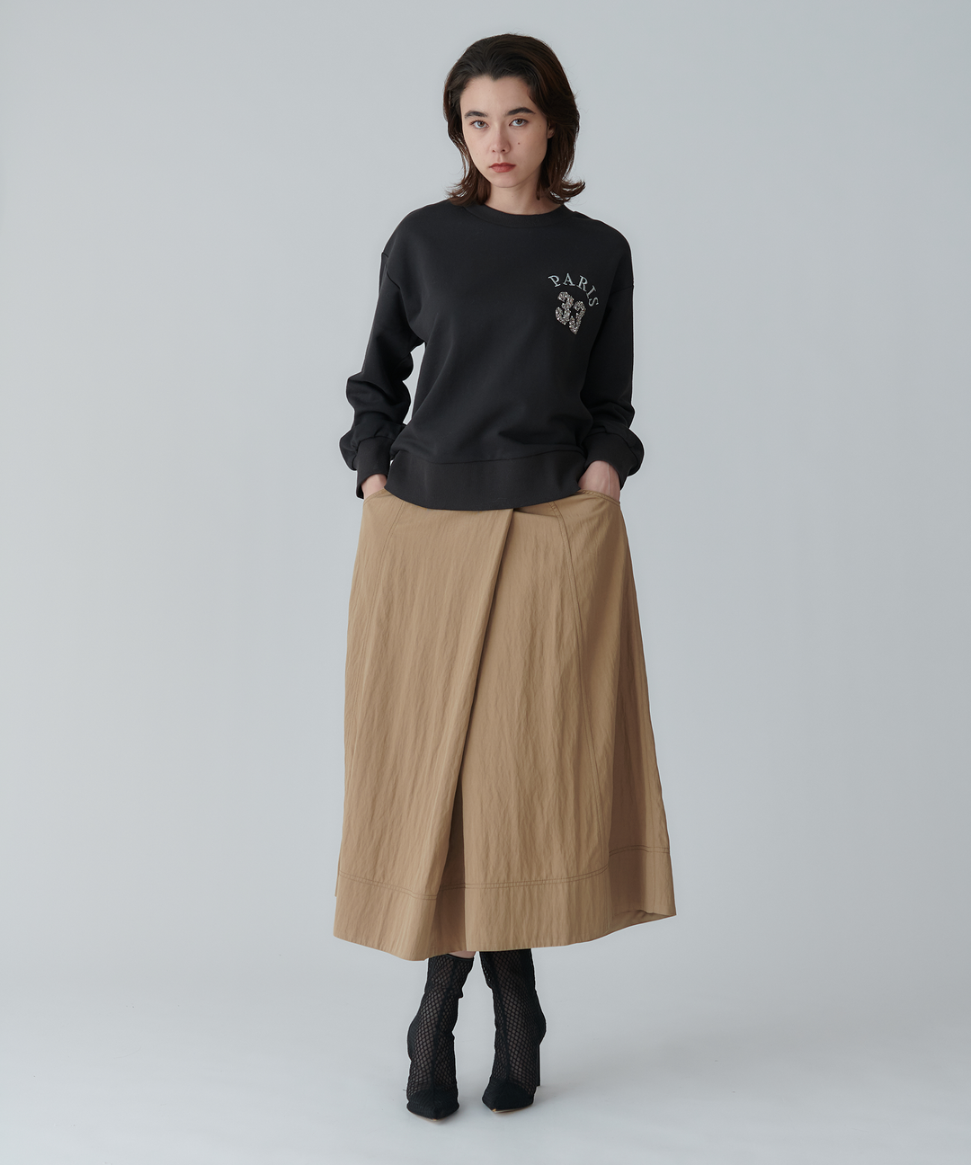レーヨンナイロンツイルスカート