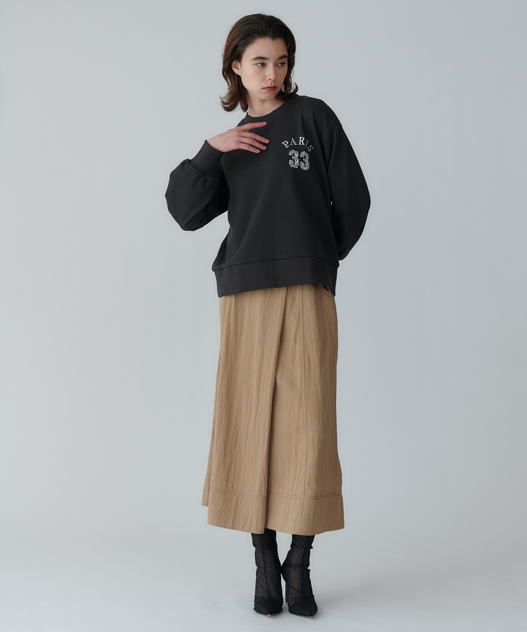 レーヨンナイロンツイルスカート