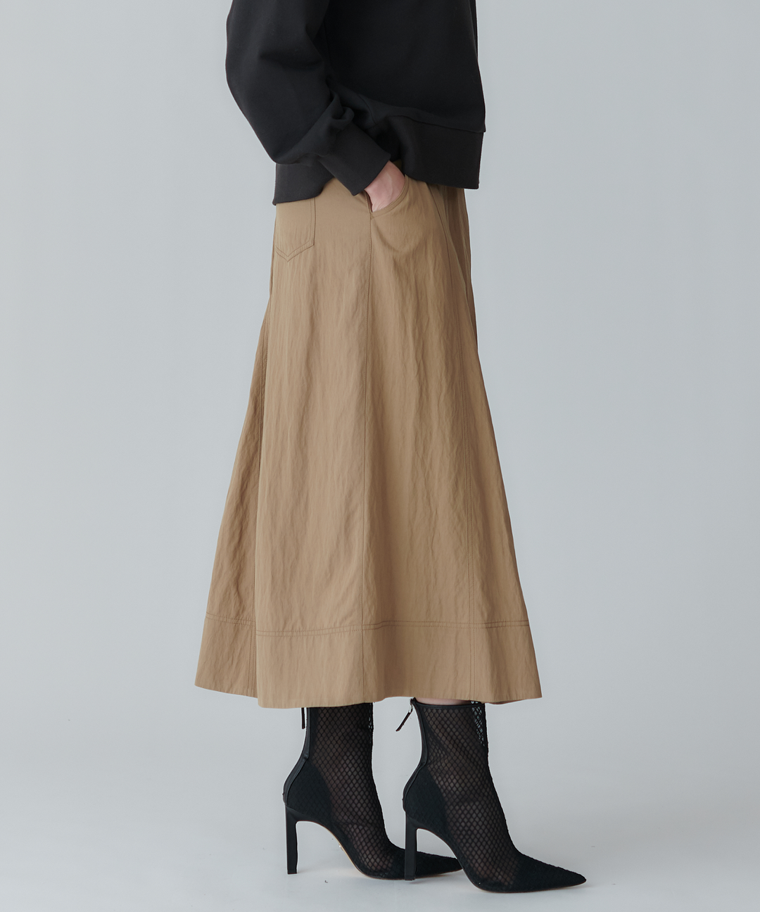 レーヨンナイロンツイルスカート