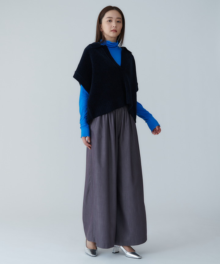 テンセルデニムワイドパンツ