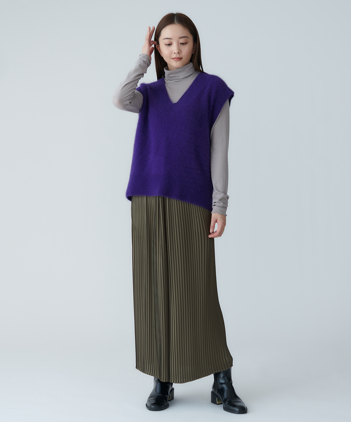 ヴィンテージサテンプリーツパンツ