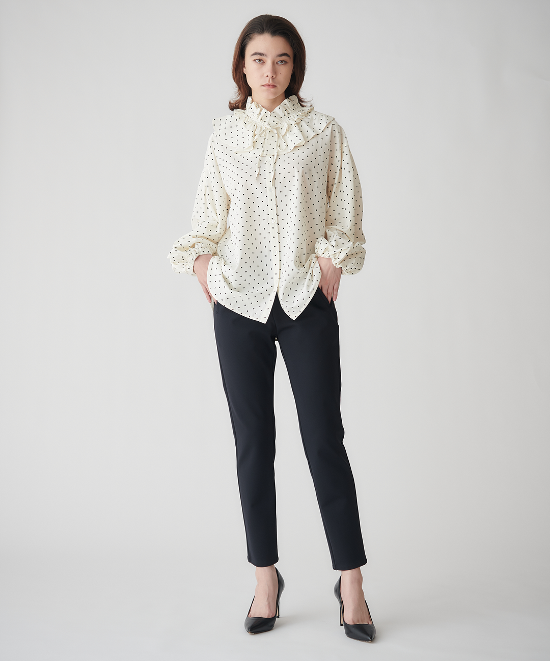 2WAY襟セットブラウス