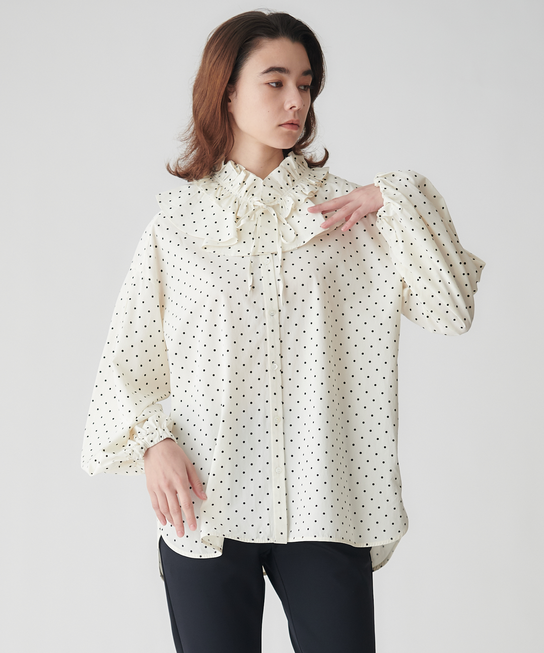 2WAY襟セットブラウス