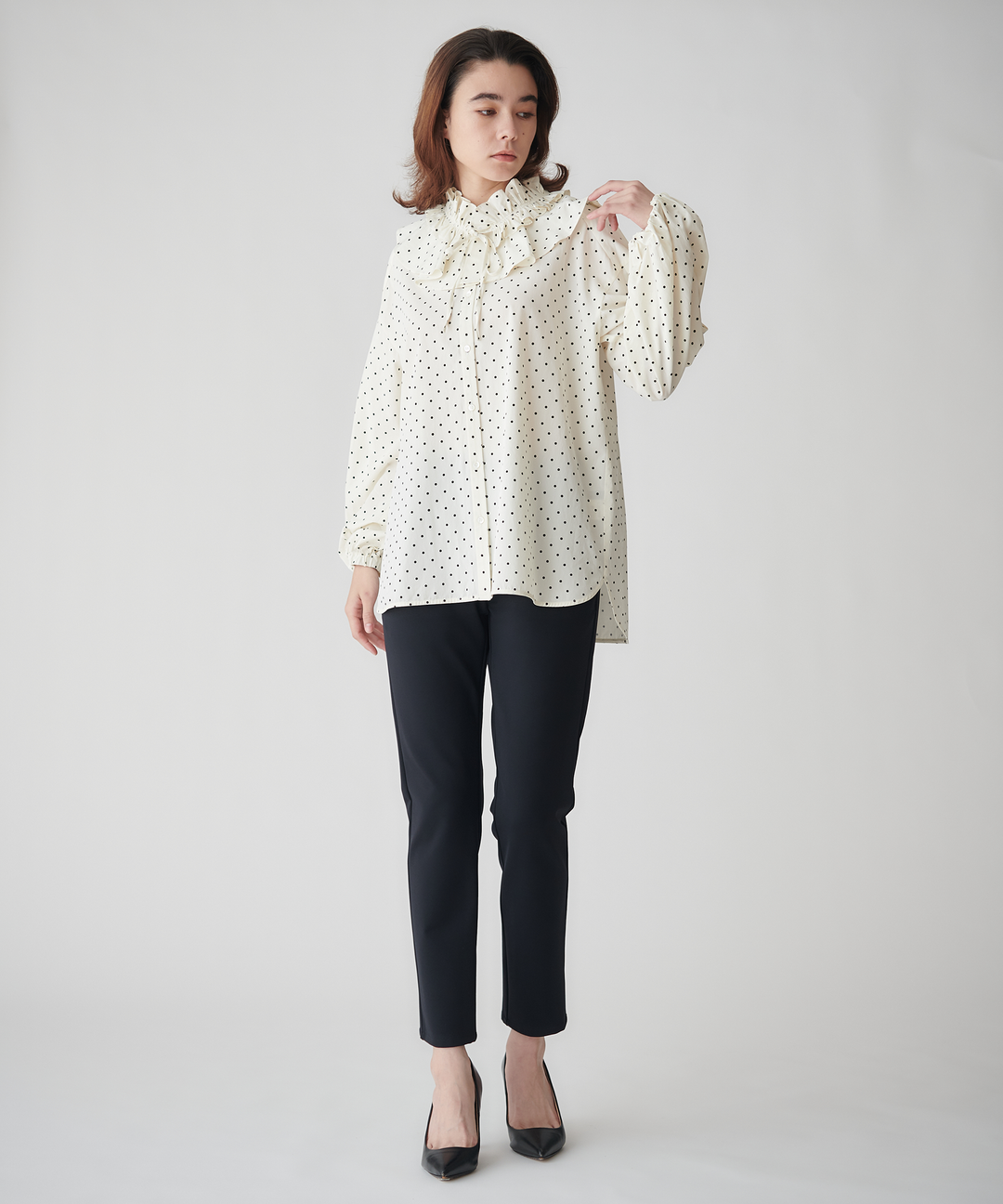 2WAY襟セットブラウス