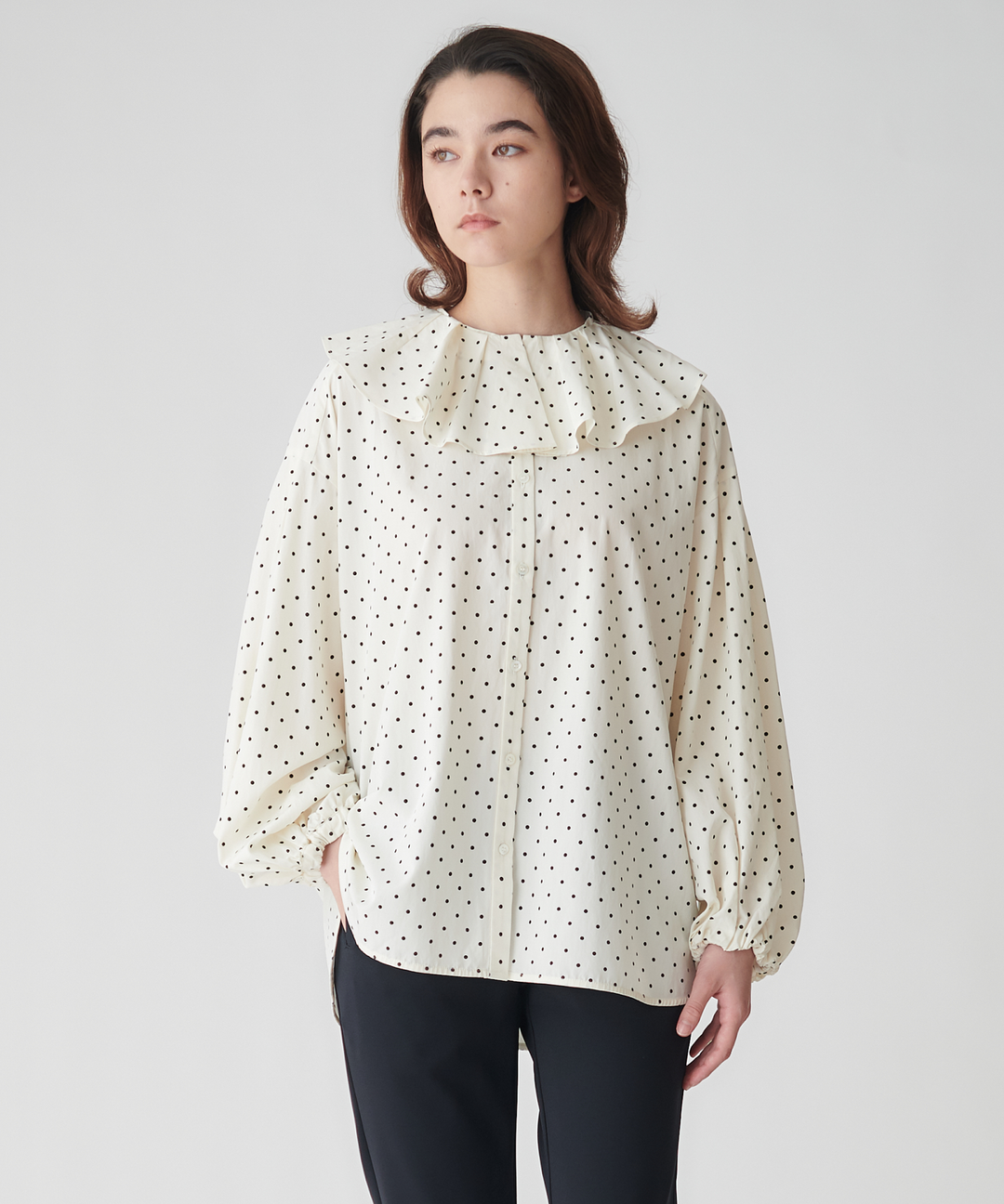 2WAY襟セットブラウス