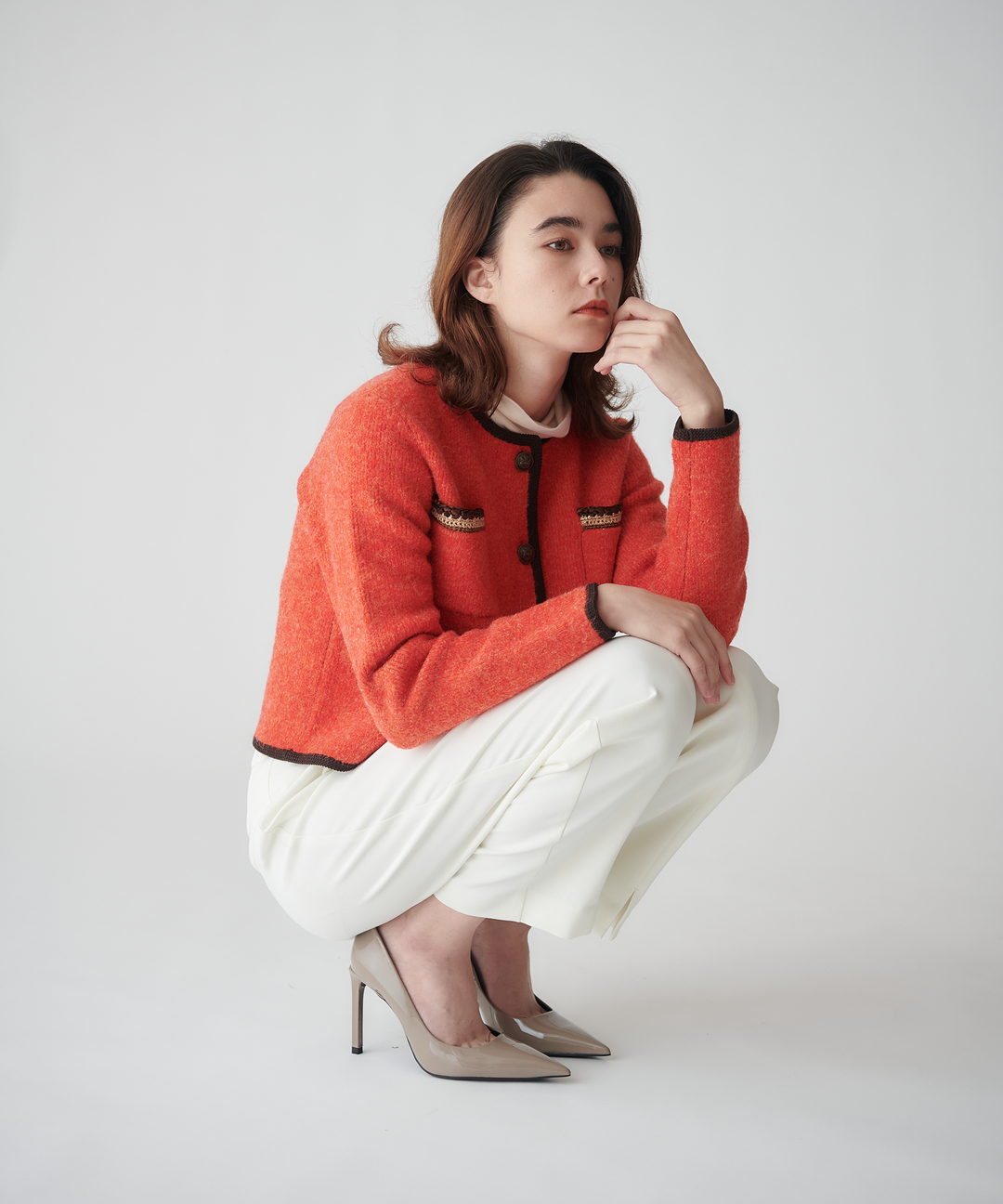 ループツィードニットジャケット – FACE SANS FARD ループツィードニットジャケット – FACE SANS FARD