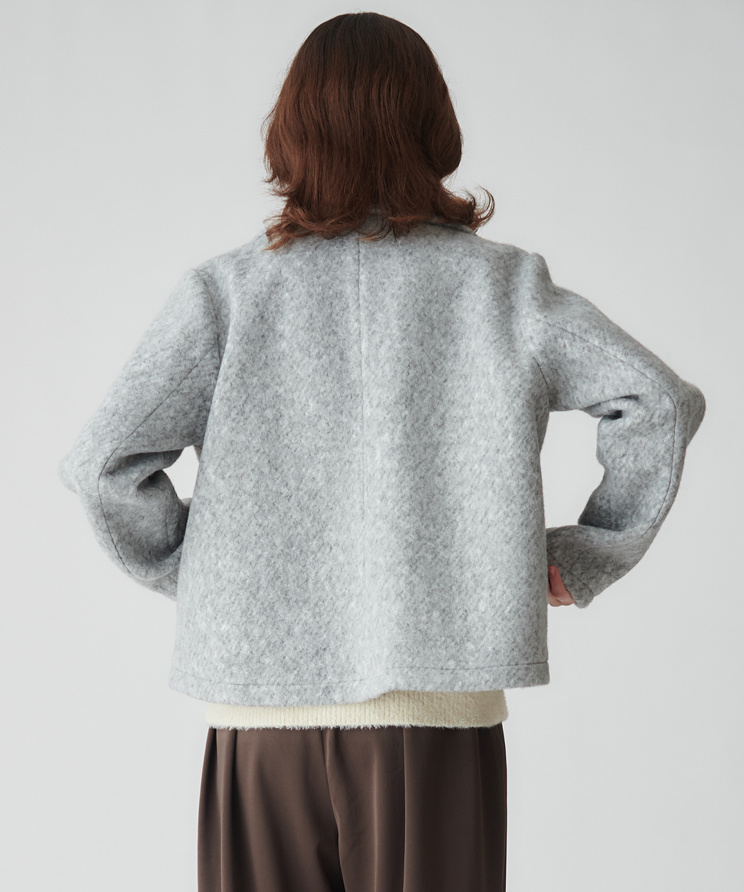 ビッグカラーショートコート – FACE SANS FARD ビッグカラーショートコート – FACE SANS FARD