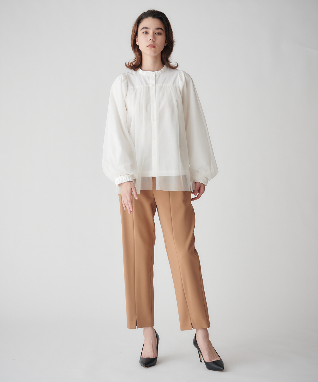 チュールドッキングブラウス – FACE SANS FARD チュールドッキングブラウス – FACE SANS FARD