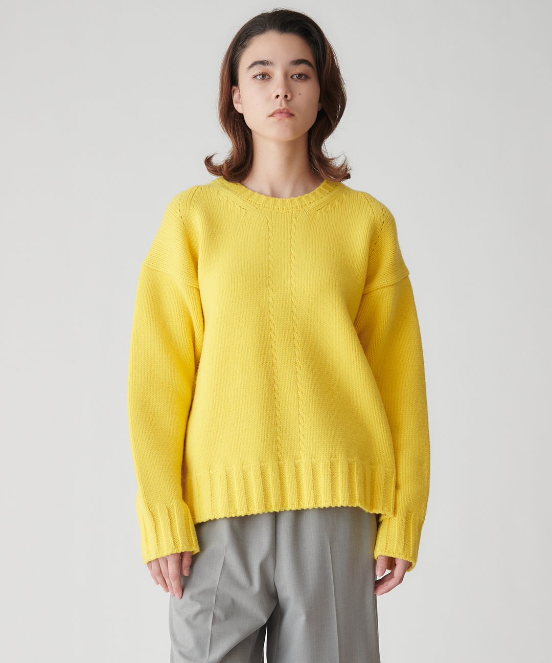 センターケーブル編みニット – FACE SANS FARD センターケーブル編みニット – FACE SANS FARD