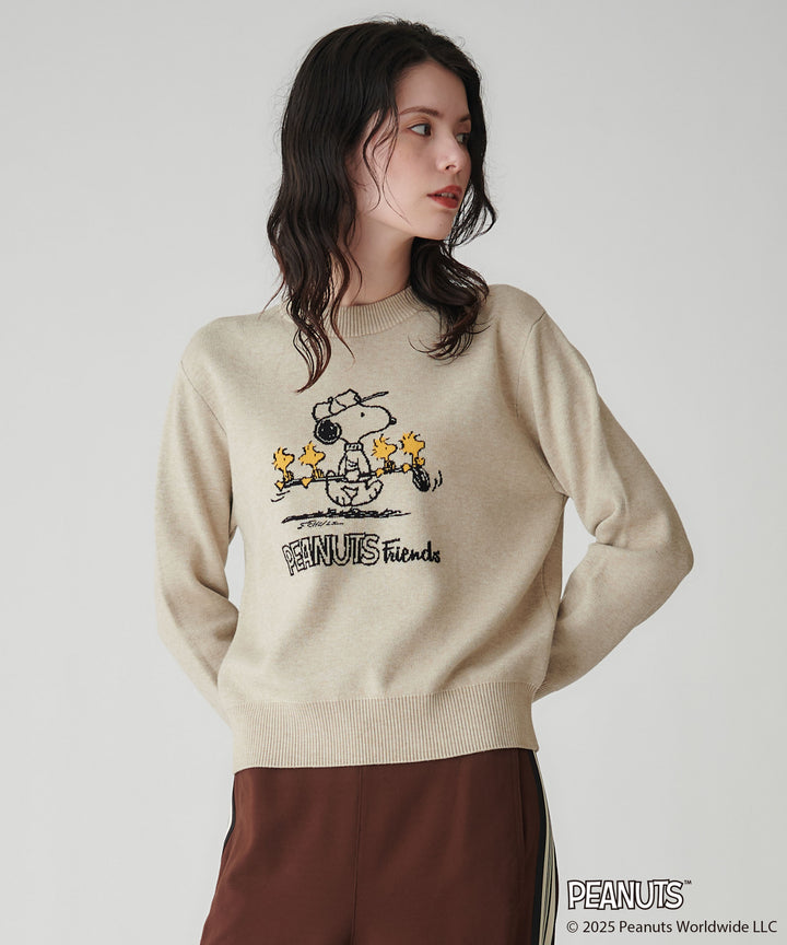 PEANUTS(SNOOPY)コラボジャガードニット