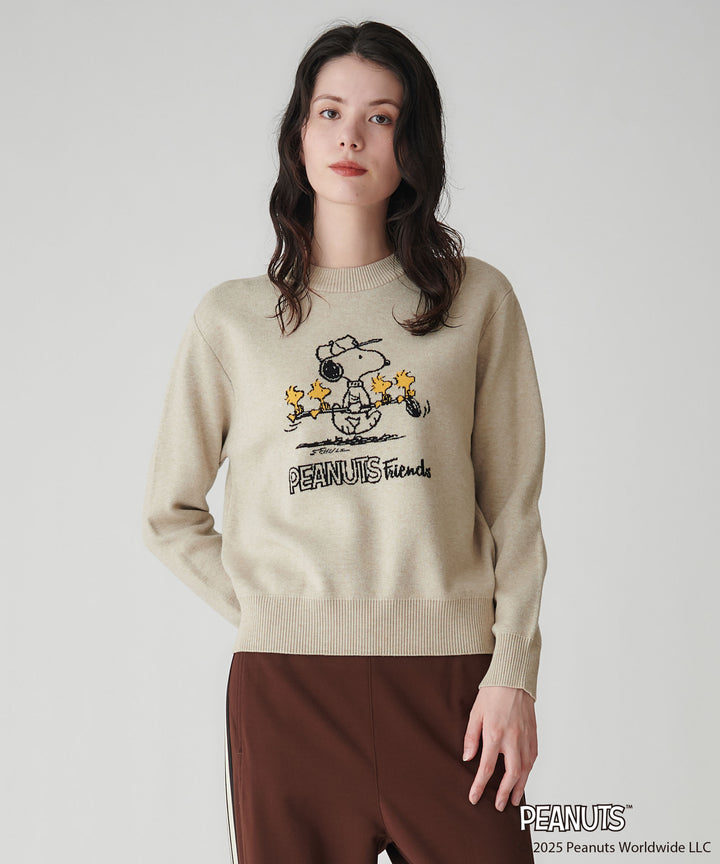 PEANUTS(SNOOPY)コラボジャガードニット
