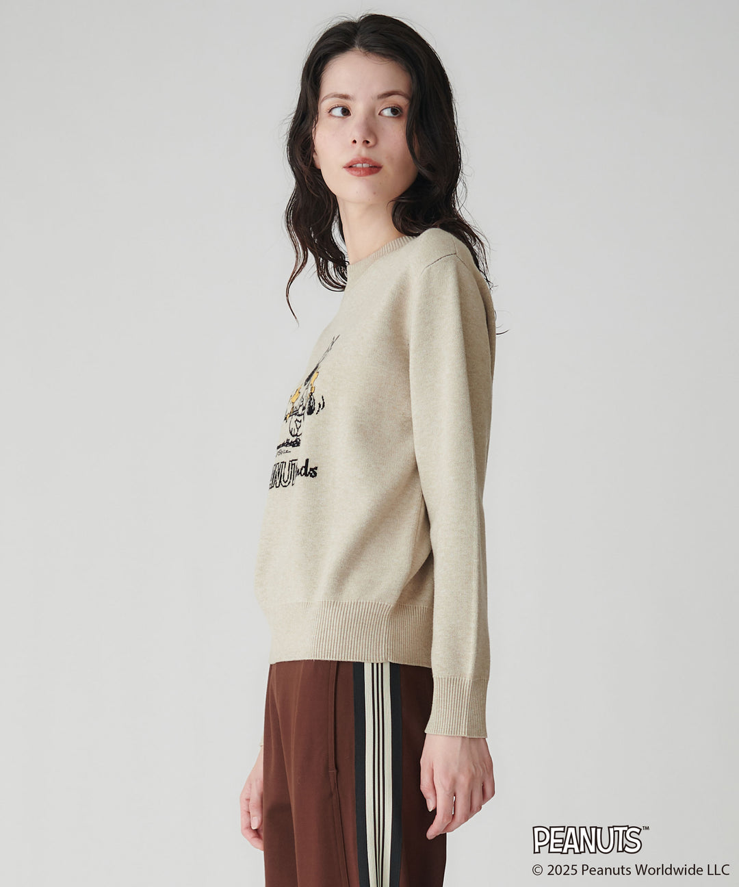 PEANUTS(SNOOPY)コラボジャガードニット