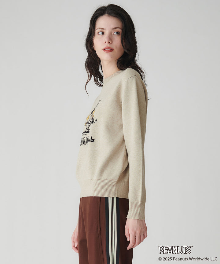 PEANUTS(SNOOPY)コラボジャガードニット