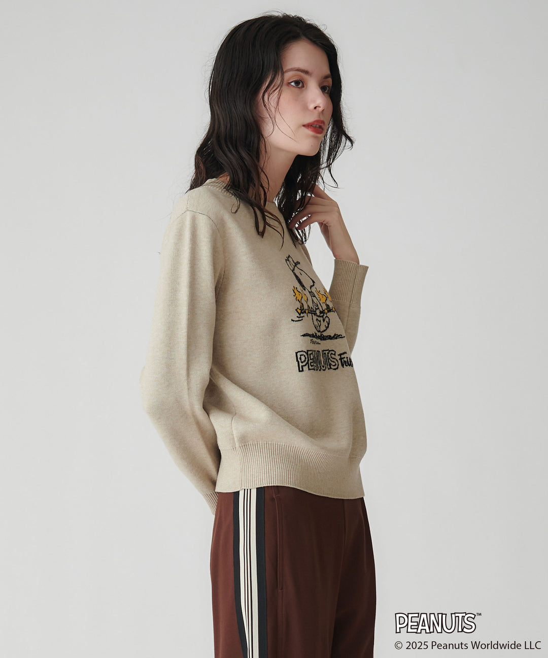 PEANUTS(SNOOPY)コラボジャガードニット