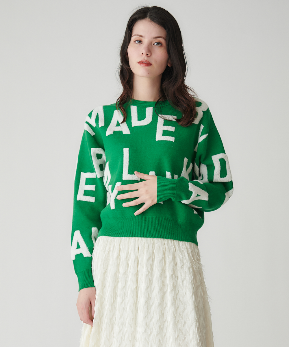 モデル H：173cm / 38 / グリーン＊ホワイト