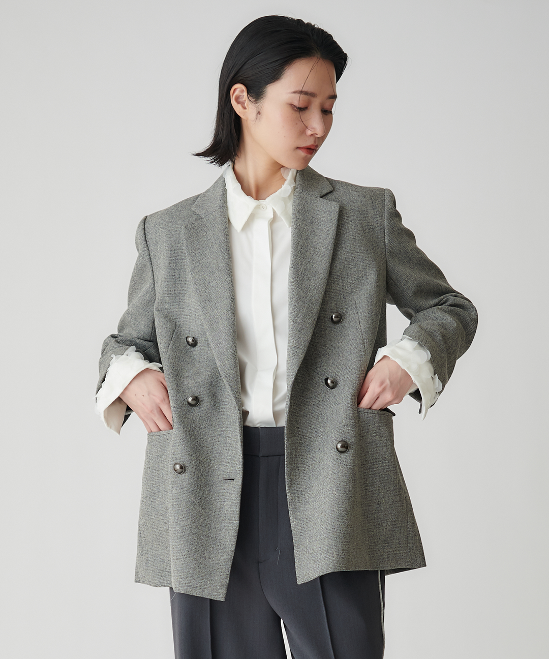 ボクシーシルエットジャケット – FACE SANS FARD ボクシーシルエットジャケット – FACE SANS FARD