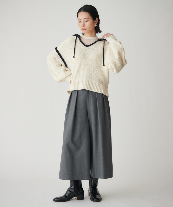 ハイウエストワイドパンツ