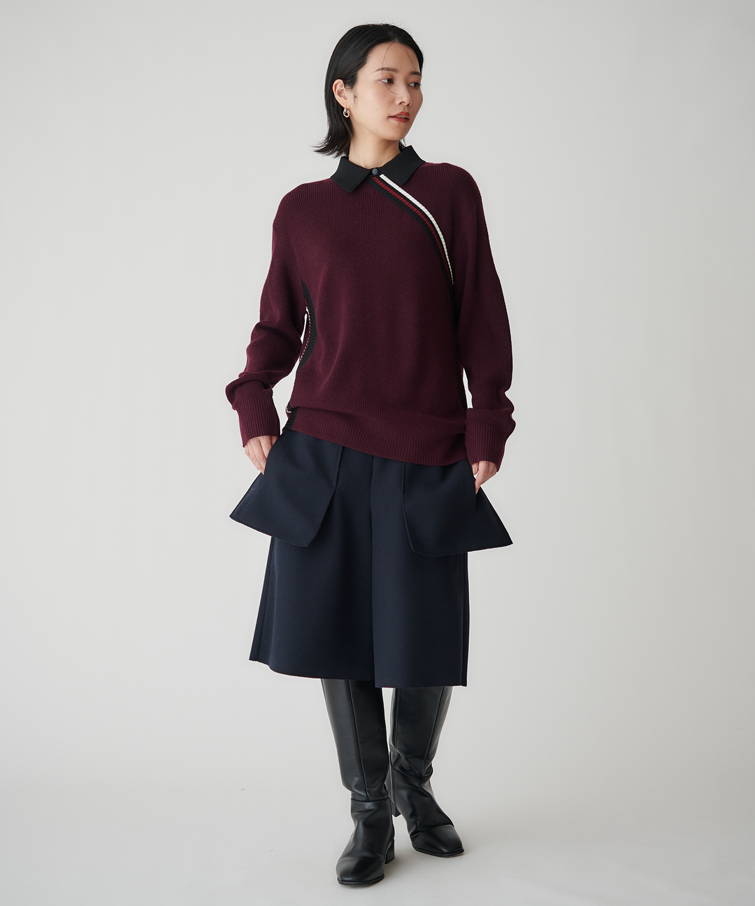 パイピングハーフパンツ
