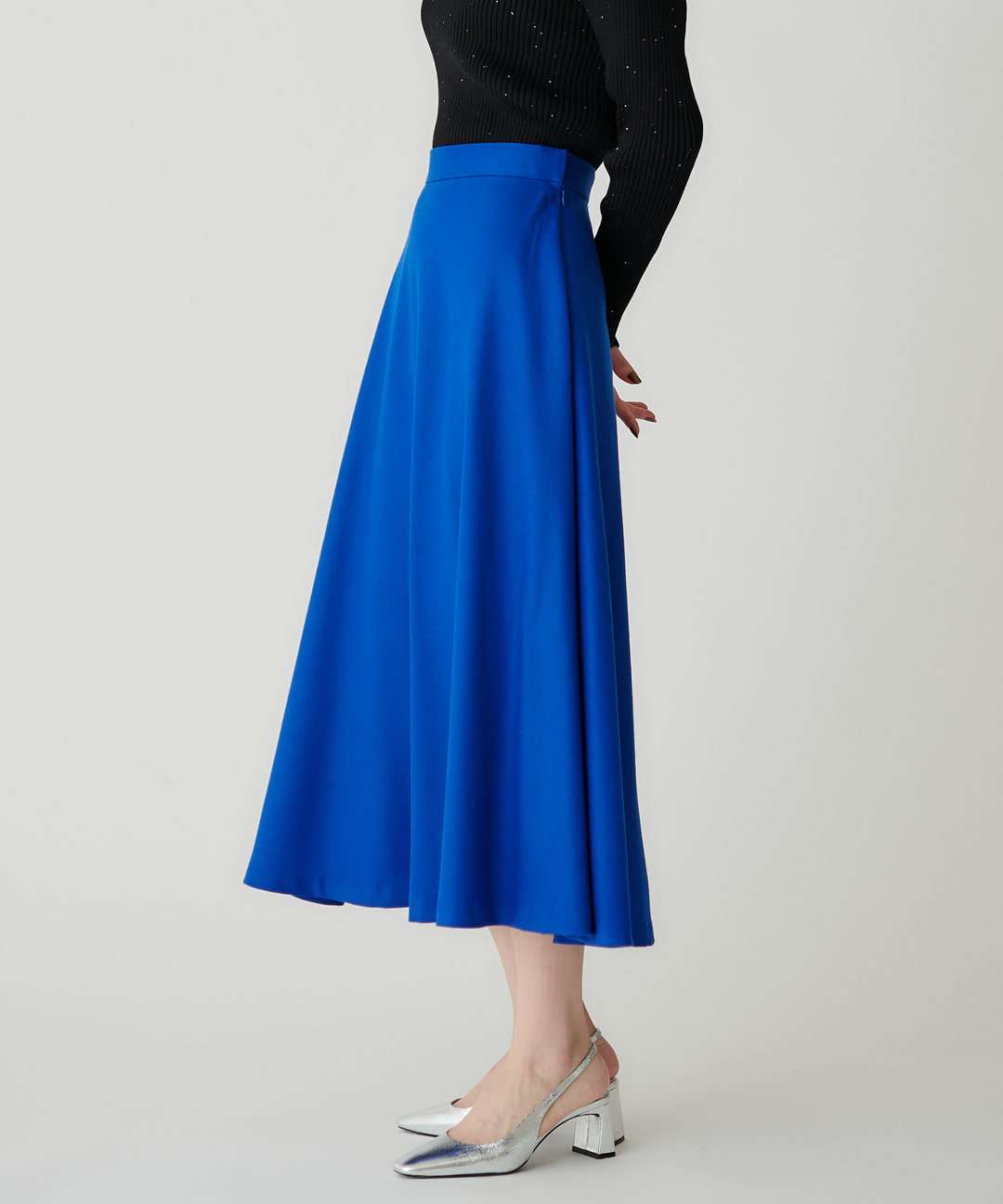 ウールサキソニーサーキュラースカート