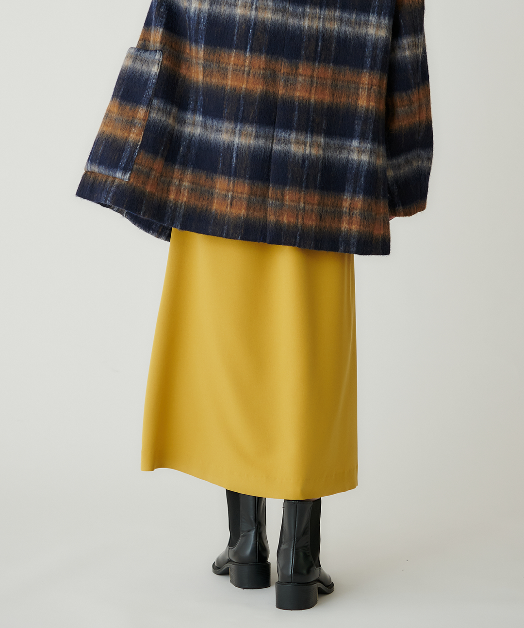 カラーテープウエストマークアシンメトリースカート