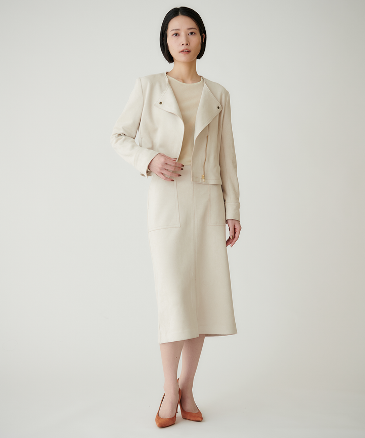 ストレッチノーカラージャケット