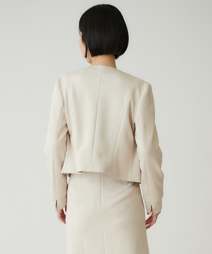 ストレッチノーカラージャケット