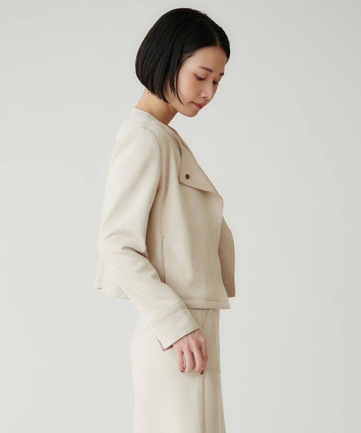 ストレッチノーカラージャケット