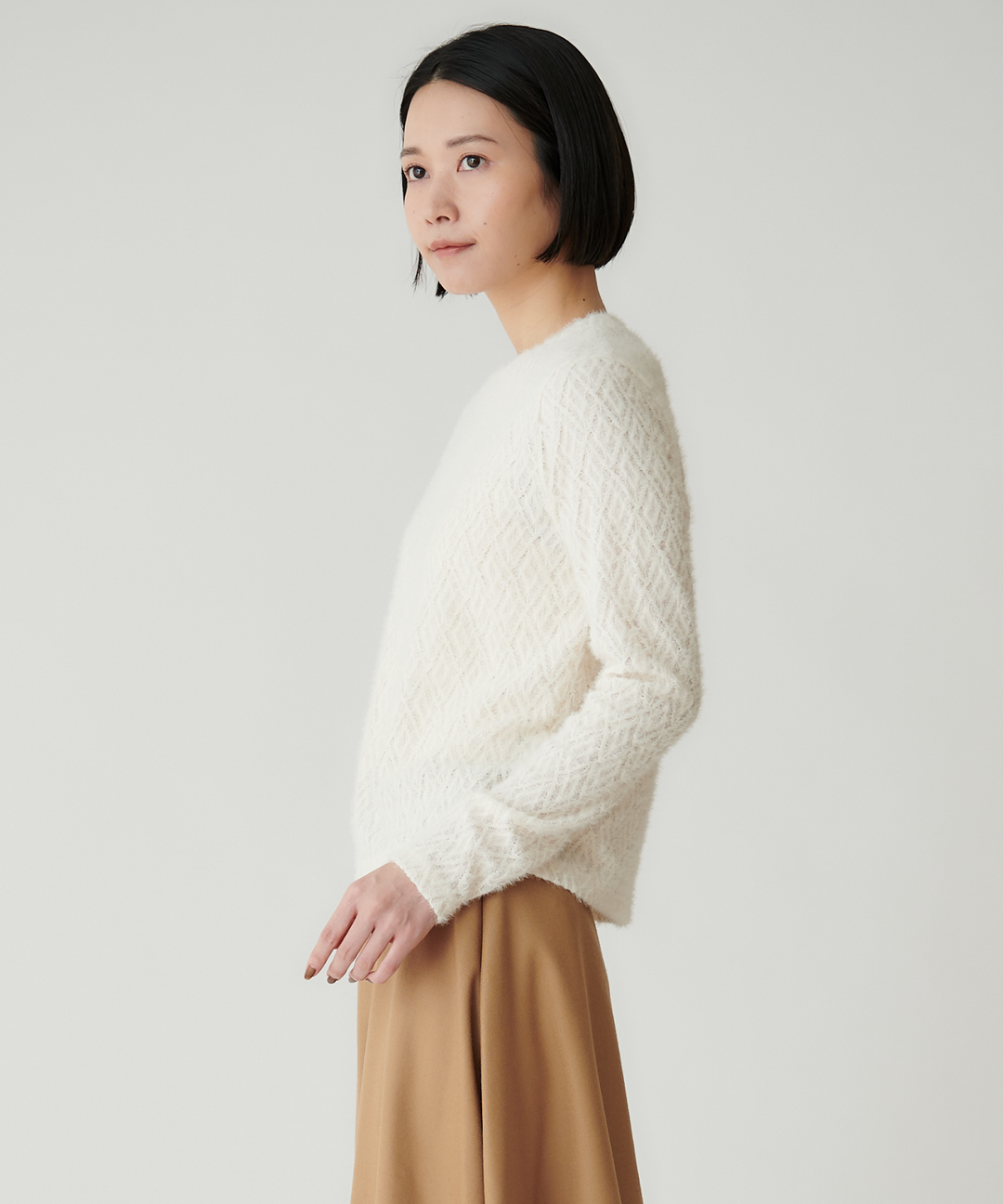 ダイヤジャガードクルーネックインナー