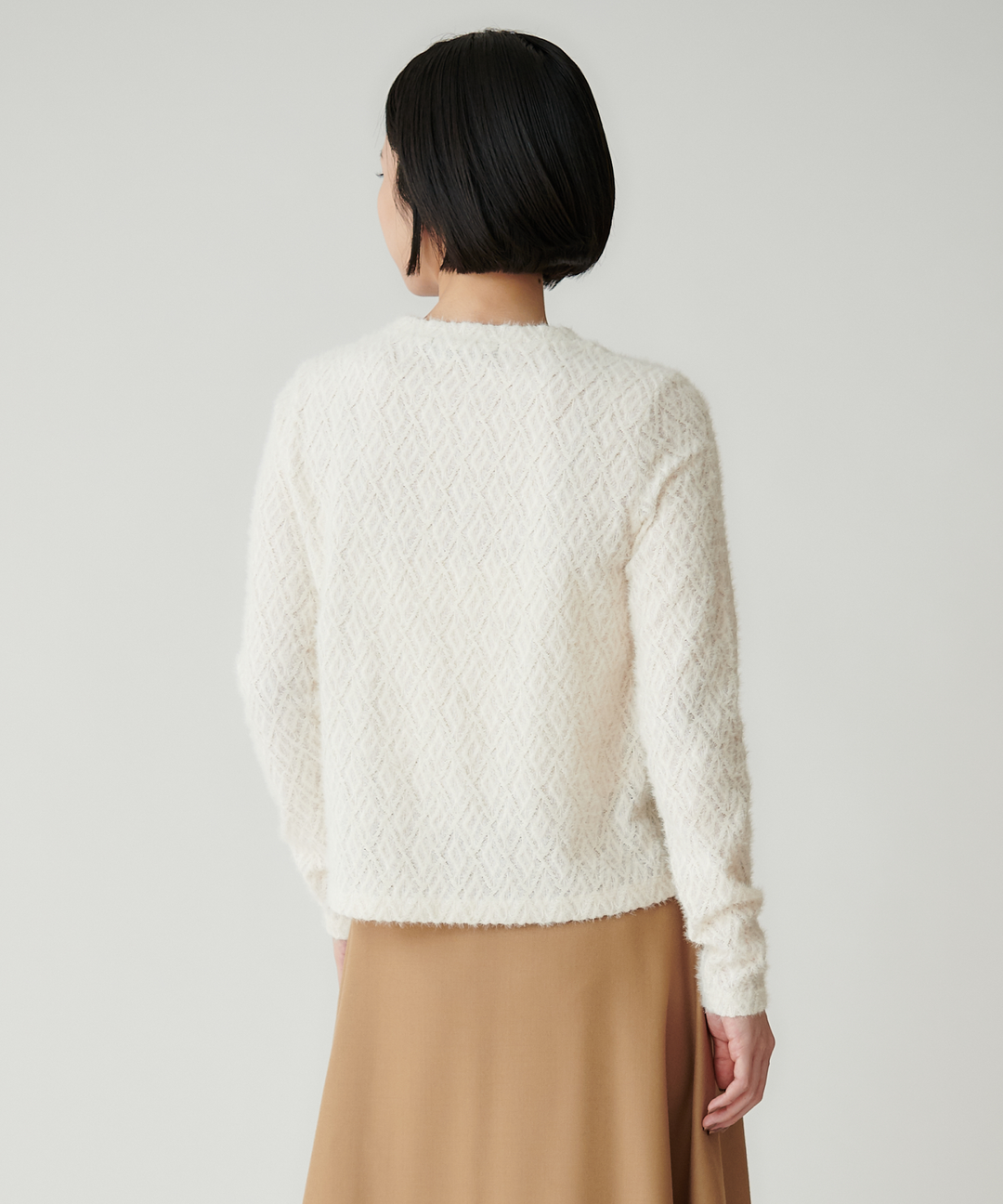 ダイヤジャガードクルーネックインナー