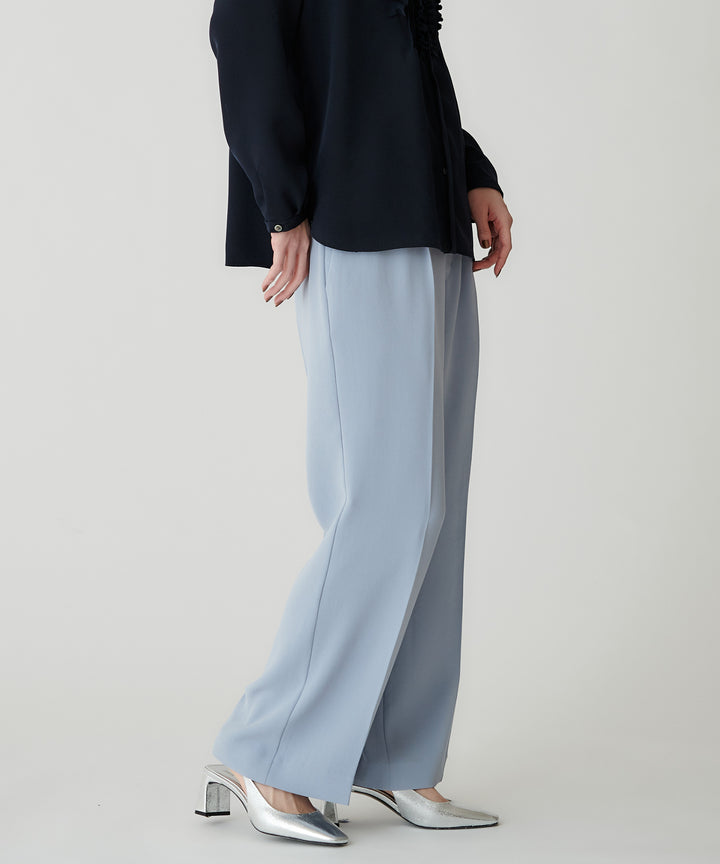 バックサテンジョーゼットパンツ